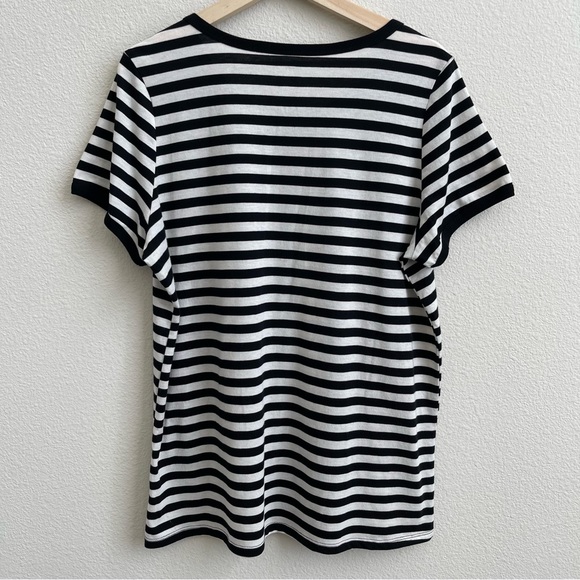 TORRID Black White Striped Yellow Nirvana Classic Fit Ringer Graphic Band Tee - Picture 10 of 11